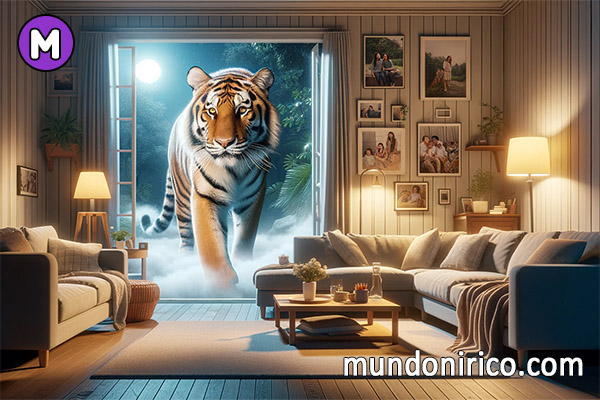 ¿Qué significa soñar con un tigre en casa?