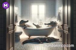 Soñar con cocodrilos en una bañera: Los secretos sumergidos en el baño de la mente.