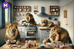 Una visión onírica de valor y desafíos: Soñar con leones dentro de casa.